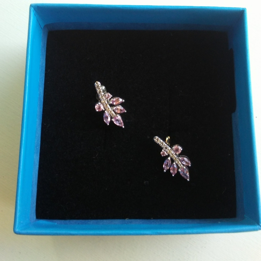 Pink Sapphire Earrings